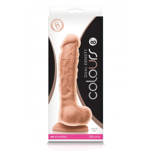 NS Novelties - Colours Dual Density Dildo 8 Inch Wit